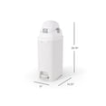 thumbnail image 2 of Foundations Hands Free Medium Diaper Pail with Airtight Lid - Durable & Odorless Diaper Disposal, Holds up to 45 Newborn Diapers, Refill With Any Bags - White, 2 of 6