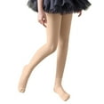 thumbnail image 2 of NAISIBABY Ballet Tights for Girls, Cotton Stretchy High Waisted Seamless Stockings Footed Pantyhose Beige 7-9T, 2 of 9