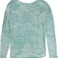 thumbnail image 2 of Gorilla Buffet Womens Burnout Print Basic T-Shirt, Green, X-Small, 2 of 2