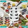 thumbnail image 4 of Sorbus Glass Food Storage Airtight Containers Set of 12 with Lids (24 Pcs), 4 of 7
