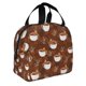 thumbnail image 2 of Easygdp Cute Sloths Bear Relaxing In Coffee Cup Bolsa Térmica Premium - Tela Oxford Impermeable, Gran Capacidad, Bolsillo Frontal, Unisex para Trabajo, Escuela, Actividades al Aire Libre y Picnics, 2 of 8