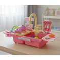 thumbnail image 1 of LivinVeluris My First Sink: Kids Electric Pretend Play Kitchen Sink with Real Running Water, Pump, & Toy Dishes for Toddlers, 1 of 4