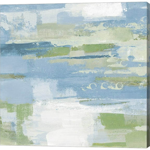 Great Art Now Urban Walkway II Blue and Green by Silvia Vassileva Canvas Wall Art