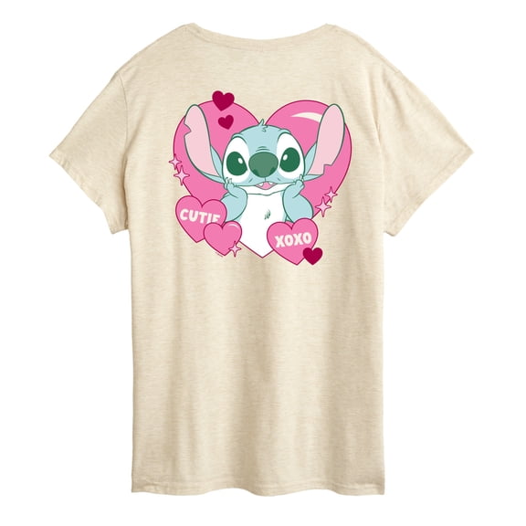 Disney - Lilo & Stitch - Stitch Heart - Women's Short Sleeve Graphic T-Shirt