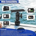 thumbnail image 3 of Fish Finder Mount Base, Universal Mounting Plate, Fish Finder Bracket, Fish Finder Holder, 360 Adjustable Fish Finder Rack, 3 of 5