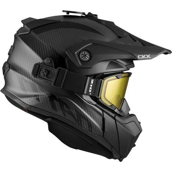 CKX Titan Original Carbon Full Face Snowmobile Helmet Carbon Grey 507251