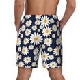 thumbnail image 4 of Goofa Daisy Floral Printed Men's Swim Trunks Board Shorts Quick Dry Mens Swimming Trunks with Compression Liner,Breathable Fit Hawaii Beach Shorts-3X-Large, 4 of 9