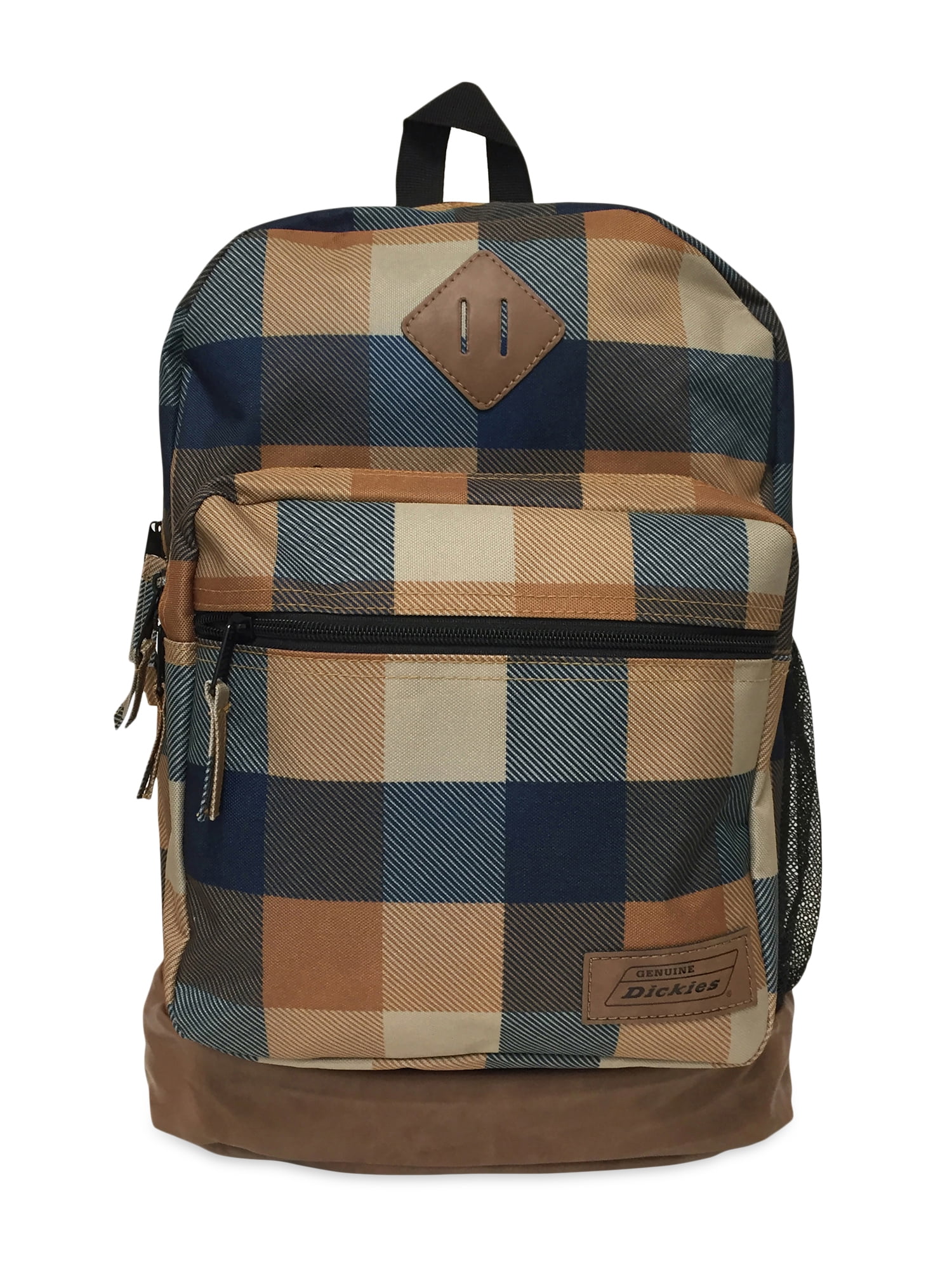 Genuine Dickies Unisex Varsity Backpack Brown Plaid - Walmart.com