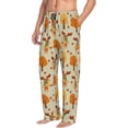 thumbnail image 6 of Sikiie Autumn Maple Leaf and Deer Pajama Pants Men, PJ Bottoms, Sleep & Lounge Pants-Large, 6 of 6