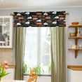 thumbnail image 5 of Funny Halloween Print Curtain Valance for Kitchen Windows/Bathroom/Living Room/Bedroom Blackout, Rod Pocket Valance Small Window Treatment Decor, 54" W x 18" L, 5 of 6