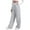 Light Gray, variant on Womens Sweatpants Solid Color Sweatpants with Zipper Pockets Drawstring Chic Casual Office Street Pants Black XXXL