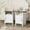 White, variant on Devoko Nightstand Set of 2 Farmhouse Nightstand with Storage Shelves Bedside Tables End Table for Bedroom Modern Wood Side Table Living Room,White