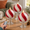Red&White-3PCS, variant on Set Of 3mas Sphere Candy-caneless Candles - Red White Real Wax Flickering Ball Operated With Remote Candy Cane Decorations Xmas P