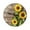 A, variant on COFEST 11.8In European Retro Rustic Sunflower Wall Clock Home Living Room Decoration Wall Clock,A,