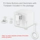 thumbnail image 4 of Sidaley Switch Bot Sala de estar Dormitorio Mini pulsador compatible con Bluetooth Máquina de control Conjunto de accesorios con pilas Type3 NO3, 4 of 6