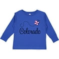 thumbnail image 3 of Inktastic Butterfly Colorado Girls Long Sleeve Toddler T-Shirt, 3 of 5