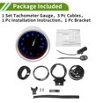 thumbnail image 7 of Unique Bargains 2" 52mm Tachometer Gauge Colorful Pointer RPM Tachometer tach Gauge 0-9000RPM w/ Sensor and Bracket Universal Tachometer Car DC 12V, 7 of 7