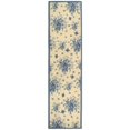 thumbnail image 4 of SAFAVIEH Chelsea Benedict Floral Wool Area Rug, Ivory/Blue, 1'8" x 2'6", 4 of 10