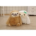 thumbnail image 1 of Perezoso Animal de peluche Peluche Oso perezoso Juguetes Regalo para niños Muñeca bebé, Juguete perezoso 15.7 '', Marrón y blanco Sailing Electrónica, 1 of 4