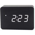 thumbnail image 1 of Reloj despertador digital YONGSHENG de madera con Brillo ajustable y control de voz, 1 of 5