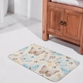 thumbnail image 2 of U Life Vintage Butterfly Floral Flowers Country Garden Doormat Area Rug Runner Floor Mat Carpet Cover Pad for Entrance Way Doorway Dining Living Room Bedroom Office 63x48 inch or 5x4 Feet, 2 of 4