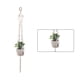 thumbnail image 1 of Advancent Cestas colgantes 100 hechas a mano, soporte para plantas, macramé, colgador de plantas, maceta para colgar en la pared interior, soporte para Jardín y Patio No.33 Advancent HA001777-33, 1 of 1