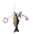 thumbnail image 3 of Llavero Pescado Acrílico Encantador Joyas Pez Regalo () Púrpura, 3 of 9