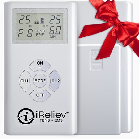 TENS Unit + EMS System - Combination Dual Channel Electrotherapy + Strength and Recovery System from iReliev