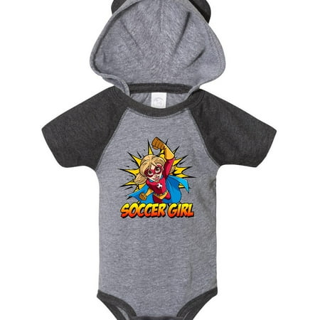 

Inktastic Soccer Girl Superhero Gift Baby Girl Bodysuit