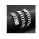 thumbnail image 4 of Cadenas Y Brazalete Cubana De Hip Hop Para Hombre 50cm+20cm Xtellar blanco, 4 of 4