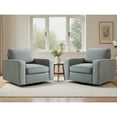 thumbnail image 3 of COOLHUT 360° Swivel Accent Chair Set of 1, 36.2" Wide Accent Chair Armchair, Comfy Upholstered Single Sofa Chair for Living Room and Bedroom, Gray, 3 of 12