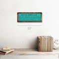 thumbnail image 2 of Framed, Outdoor River Forecast 4"x12" Metal Sign, Wall Décor for Vacation, Cabin, and Lakehouse, 2 of 4