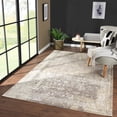 thumbnail image 6 of HomeRoots 554357 8 x 10 ft. Grey & Ivory Floral Rectangle Area Rug, 6 of 11