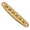 Golden, variant on Zincs Alloy Guitar String Thru Body Plate Guitar Bridge String Thru Body Ferrules Bushing Plate String Through Plate