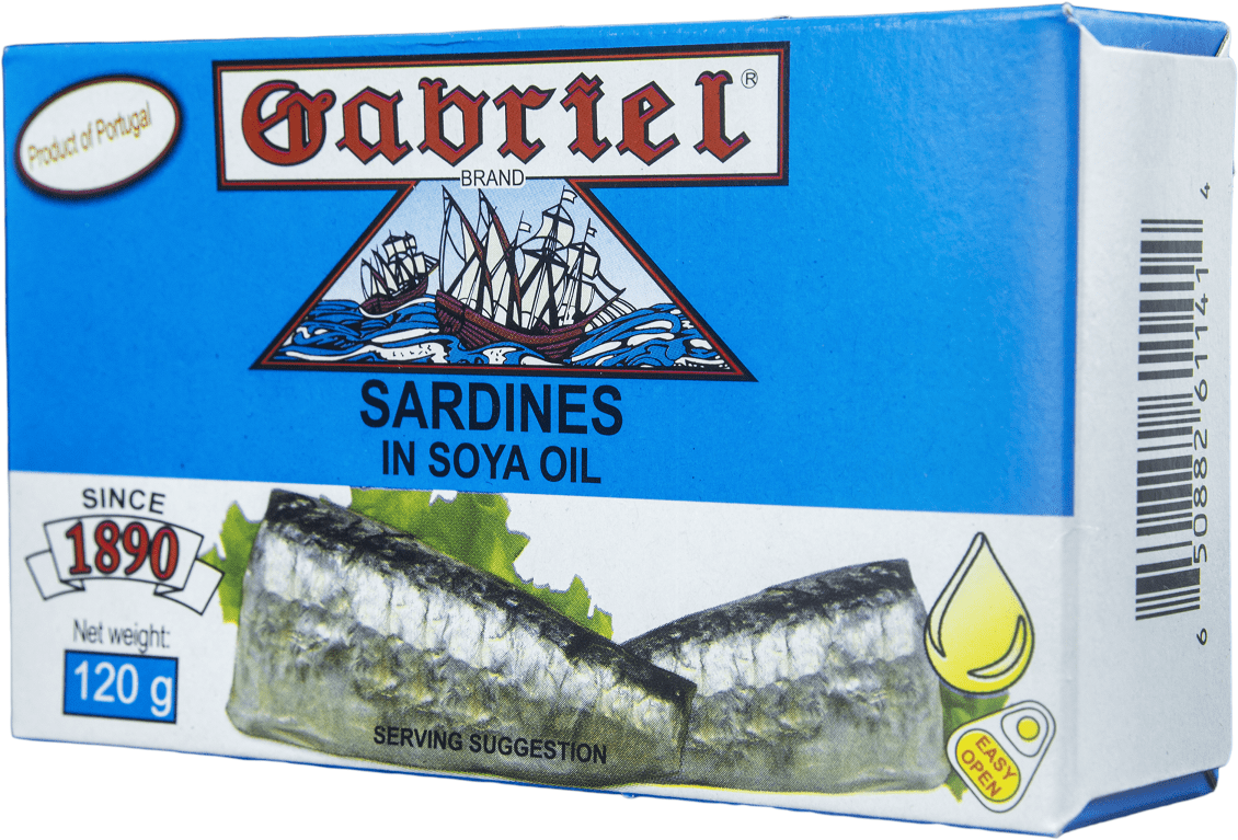 Gabriel Sardine in Soya Oil 120g, 120 g