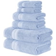 thumbnail image 4 of Modern Threads Spunloft 6-Piece Cotton Bath Towel Set, Blue, 4 of 7