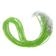 thumbnail image 2 of 20pcs 1.5mm Cordón de cuero Cadena de cuerda Broche de ngosta Colr Verde cro Zulema Collar de cadena de cordón de cera, 2 of 7