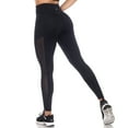 thumbnail image 3 of White Mark Women's High-Waist Mesh Activewear Sports Leggings, 3 of 5