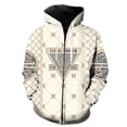 thumbnail image 1 of Sudadera con capucha y cremallera para hombre, estilo europeo y americano, con estampado 3D, de gran tamaño, unisex, divertida, informal, estilo hip hop., 1 of 6