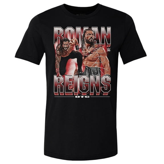 Men's-500 Level  Black Roman Reigns Vintage T-Shirt
