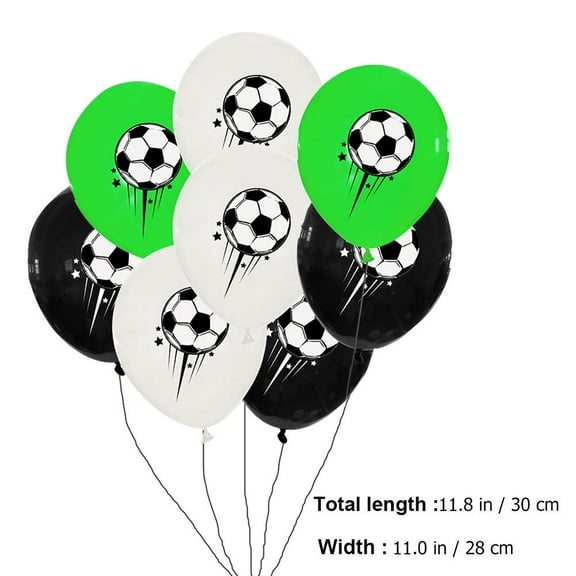 PBPBOX 30PCS Soccer Printing Balloons for Event Celebration Football Balloons