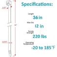 thumbnail image 2 of NestE Zip Ties Heavy Duty, 35 Inch Extra Long 220 lbs Tensile Strength Large Cable Ties Wire Ties Heavy Duty Plastic Tie Wraps Big Size UV Resistant Zipties for Indoor and Outdoor Use 20Pcs, 2 of 12