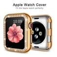 thumbnail image 4 of Antank Apple Watch Band with Case for Series 7 41mm Women Double Bling Crystal Diamonds Rhinestone Bumper Wrist Strap, 4 of 9