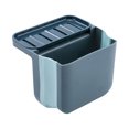 thumbnail image 3 of Toystoory Cesta de almacenamiento para fregadero, estante de almacenamiento de succión de plástico, soporte organizador de lavabo de drenaje plegable Organizadores de utensilios de cocina Azul Toystoory HA003273-02, 3 of 6
