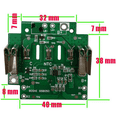 thumbnail image 3 of 5X pour 18V BAT610 BAT609 BAT618 Boîtier de Batterie Lithium-Ion Protection de Charge Circuit Imprimé PCB, 3 of 6