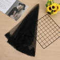 thumbnail image 2 of FRCOLOR  Fancy Dress Black Lace Head Veil 1Set for Women in  Party, 2 of 6