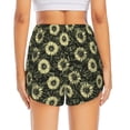 thumbnail image 3 of Picia Sunflowers Pattern Women's 2 in 1 Athletic Running Shorts High Waisted Workout Casual Gym Sweat Shorts with Comfy Liner Zipper Pockets-XX-Large, 3 of 9