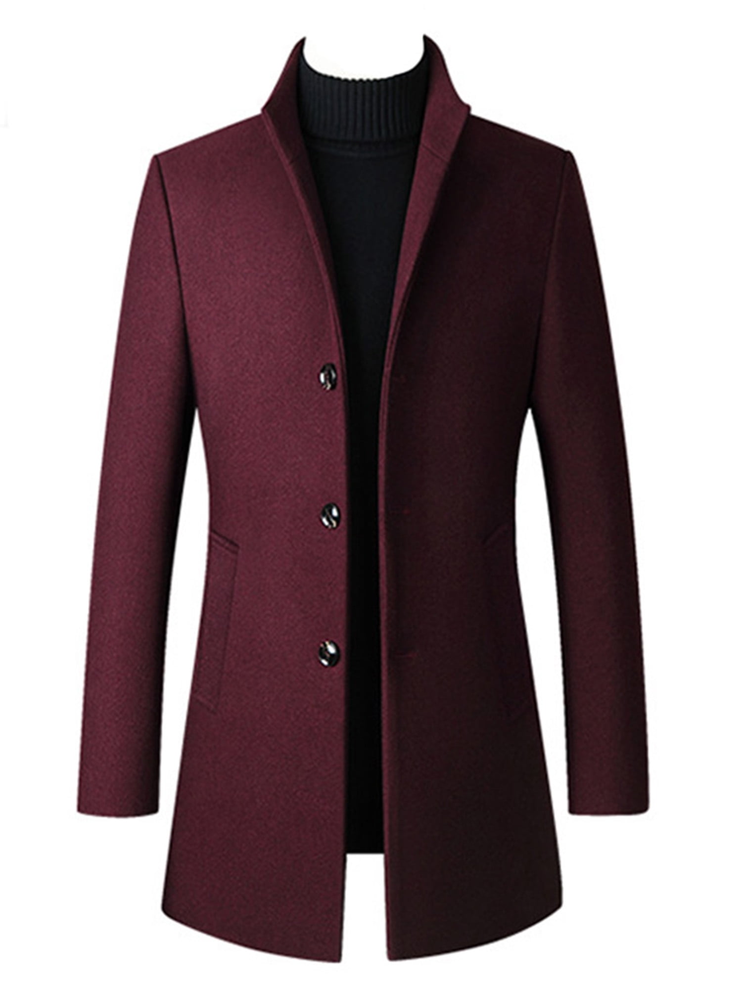 mens short overcoat