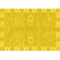 thumbnail image 1 of Ahgly Company Machine Washable Indoor Rectangle Oriental Yellow Traditional Area Rugs, 5' x 7', 1 of 4