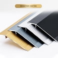 thumbnail image 4 of Metal Transition Strip, Aluminum Threshold Ramp, Floor Transition Strip, For Door, Carpet, Tile, Uneven Floor, 4 of 5